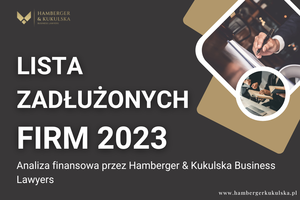 Lista zadłużonych firm w 2023 roku